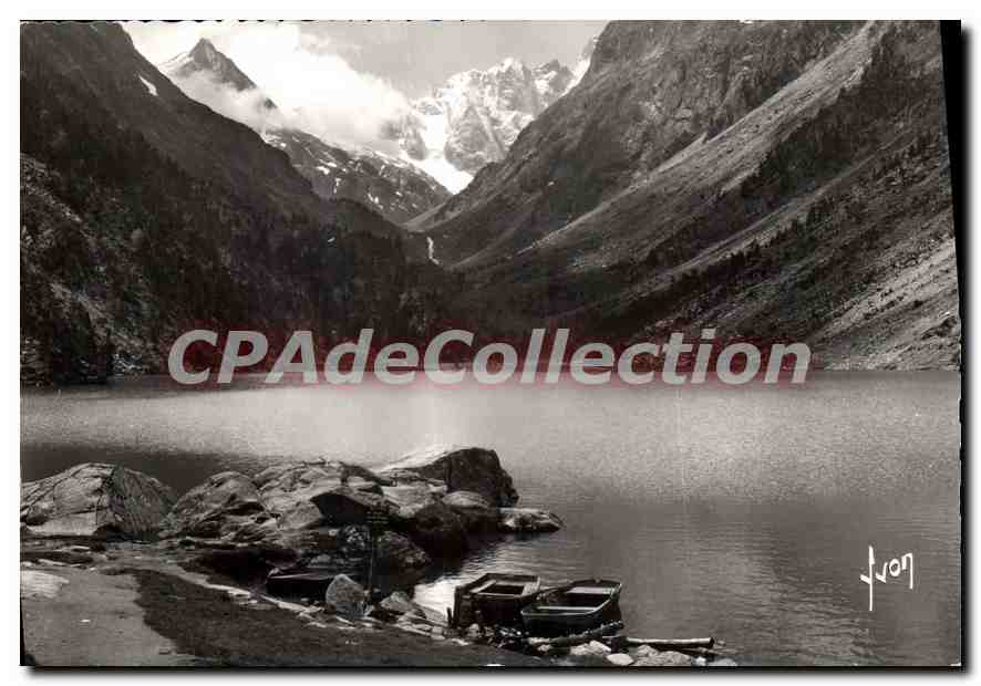 Lac de Gaube (Ht. Pyr.) — au fond le Vignemale (alt. 3298 m.) — Éditions d'Art des Pyrénées