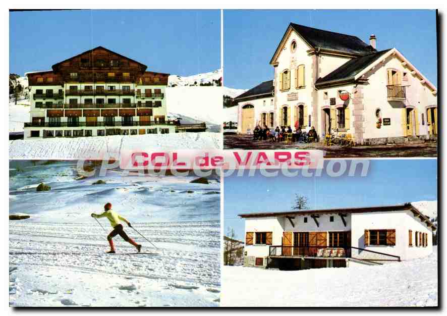 Col de Vars — winter panoramic view — Éditions des Alpes, n° G 1465
