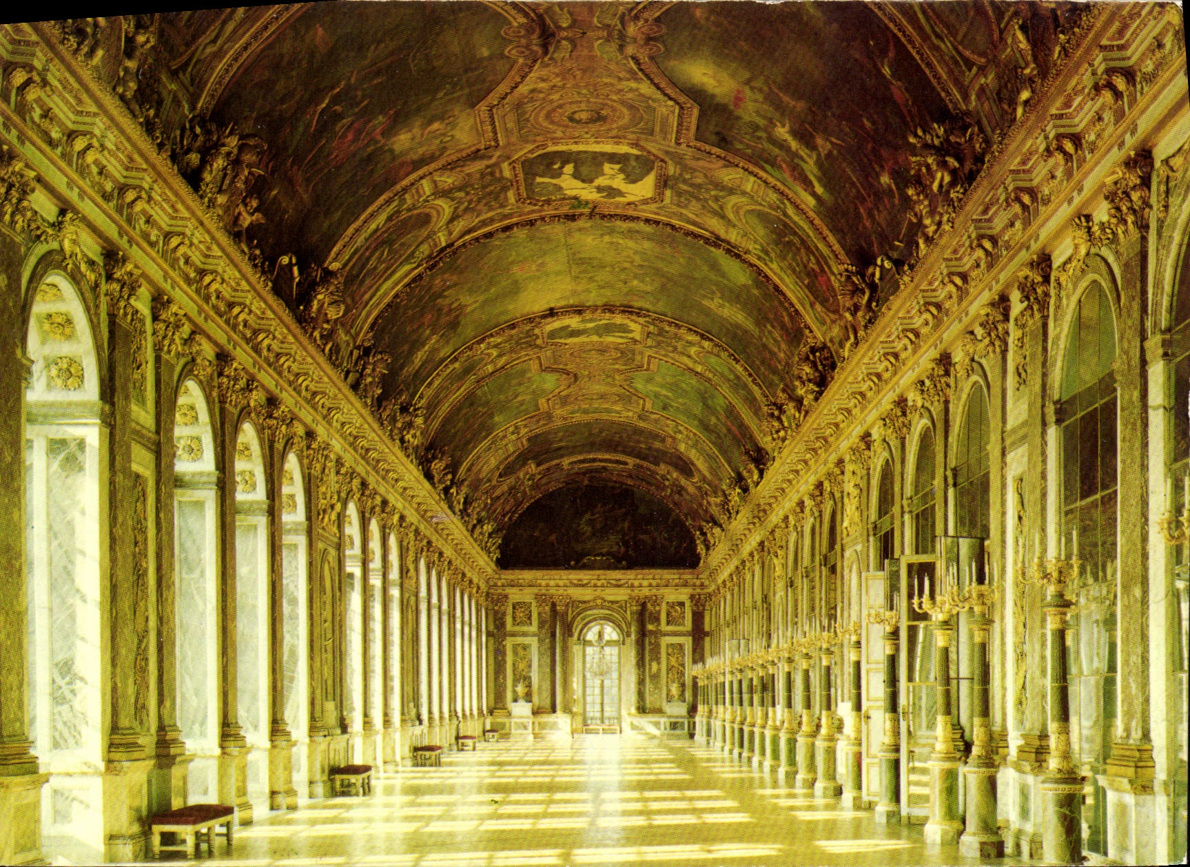 Château de Versailles — Galerie des Glaces — Éditions Alfred Ziethen, n° V 506