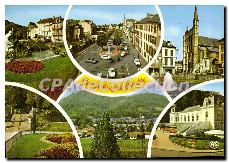 CPSM Bagneres de Bigorre Hautes Pytenees Jardins des Thermes 
