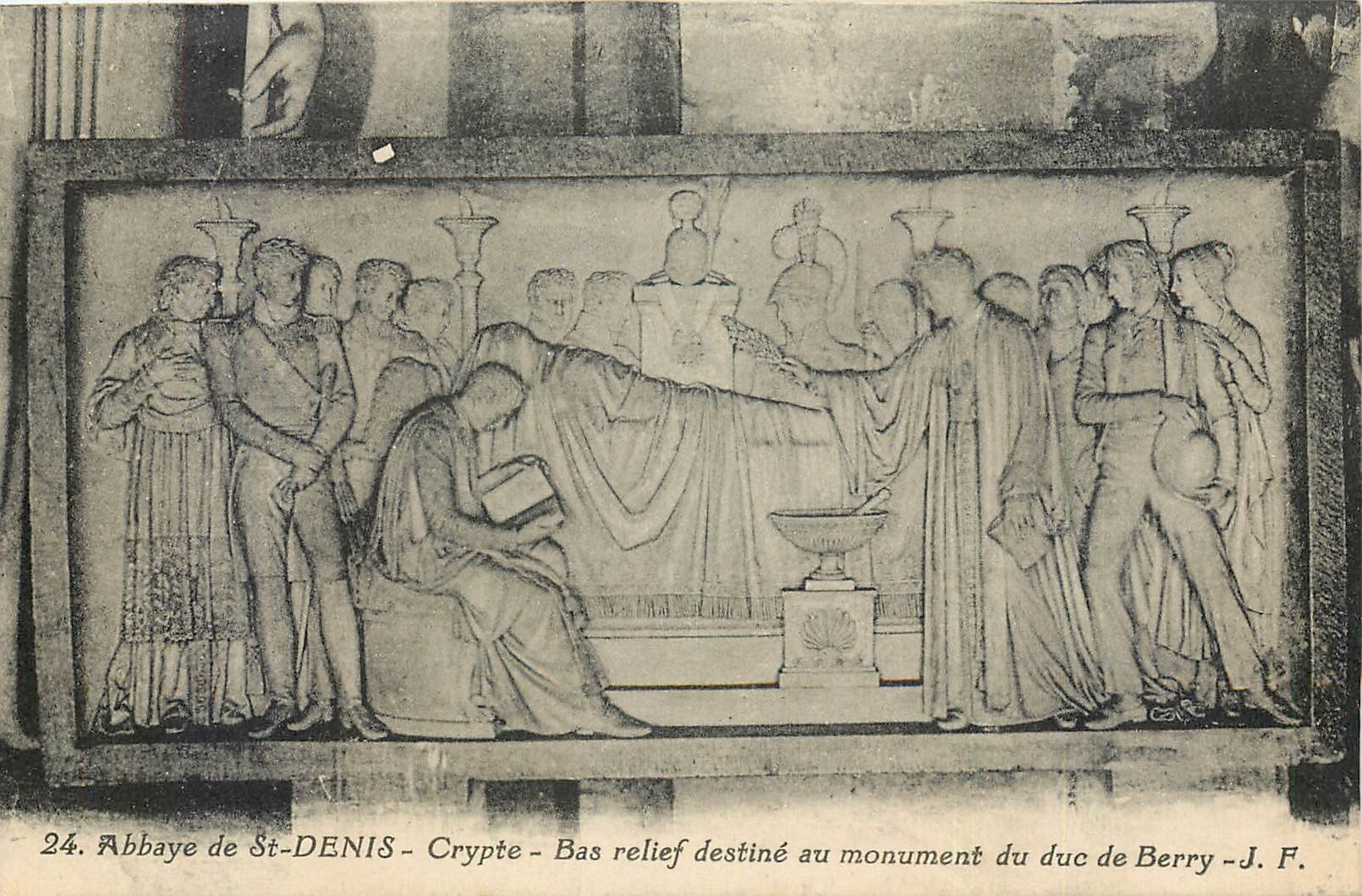 Abbaye de St-Denis - Crypte - Bas-relief destiné au monument du duc de Berry - J. F.