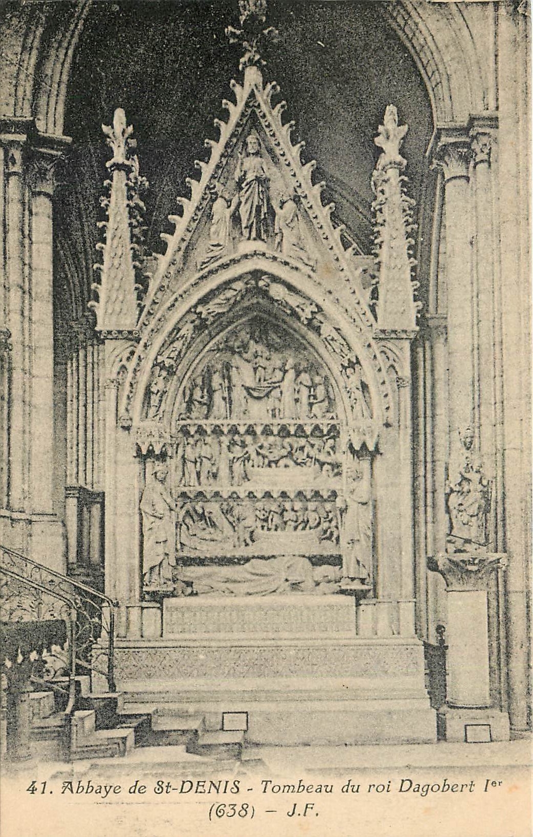 Abbaye de St-DENIS — Tombeau du roi Dagobert Ier (638) — J.F. n°41