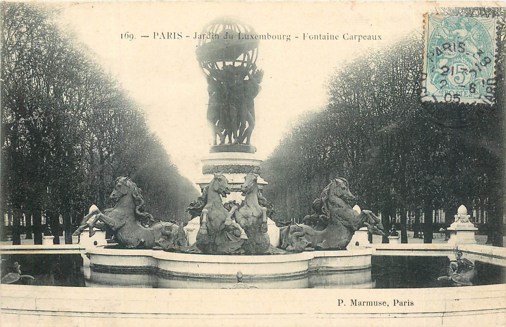 Paris - Jardin du Luxembourg - Fontaine Carpeaux — P. Marmuse, Paris, n°169