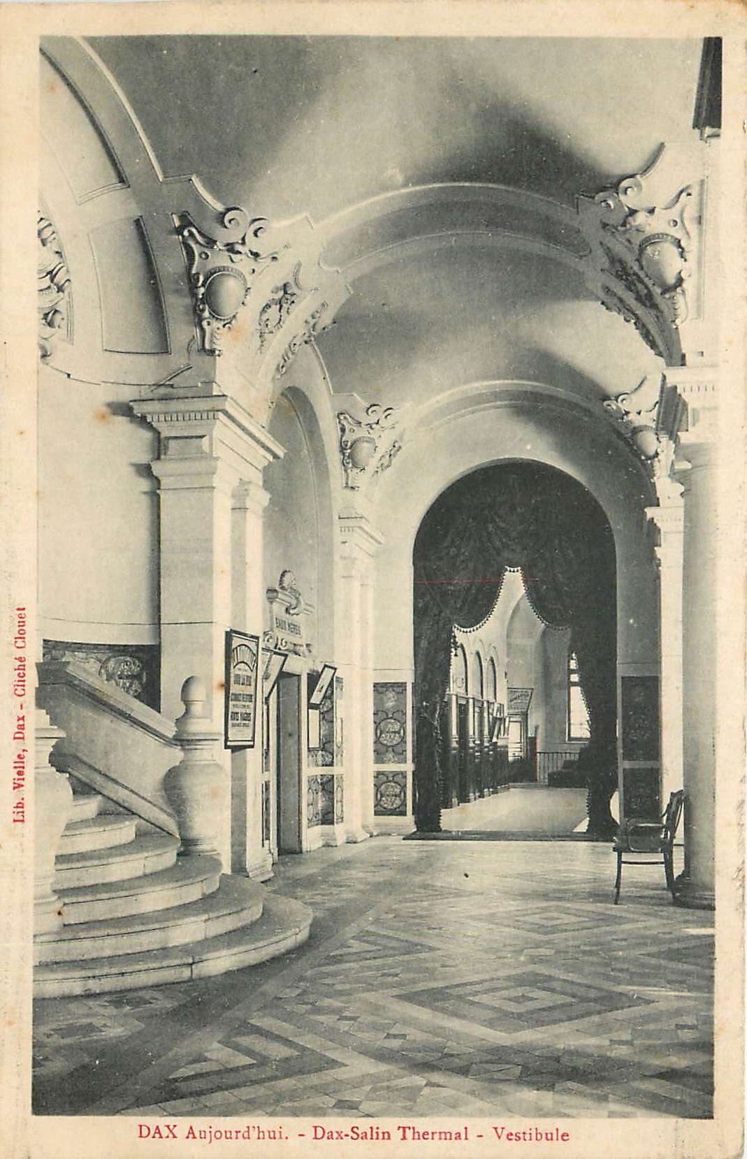 Dax-Salin Thermal - Vestibule — Lib. Walle, Dax - Cliché Clouet