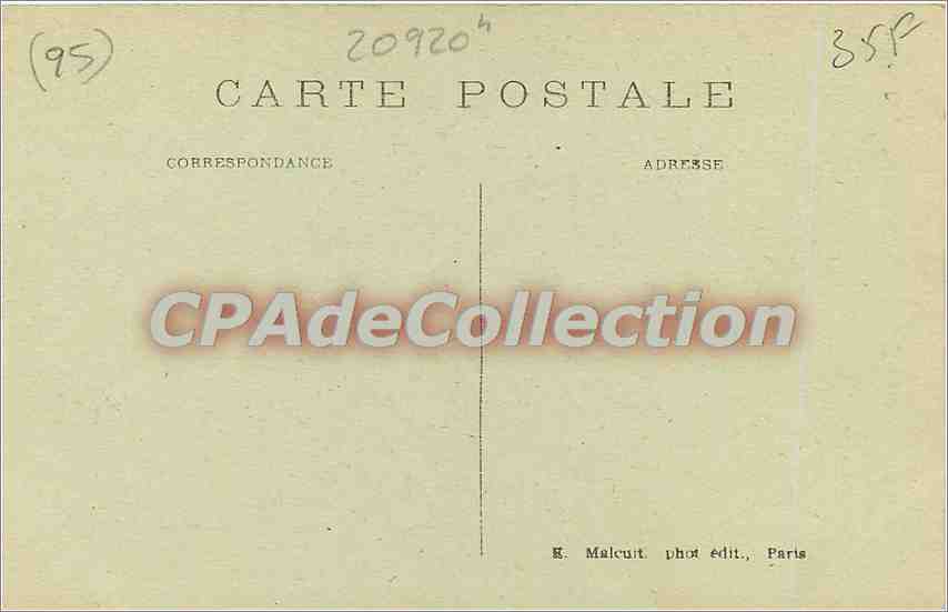 Montmorency — La chapelle du Pausilippe — E. M. (n° 2627) — Verso
