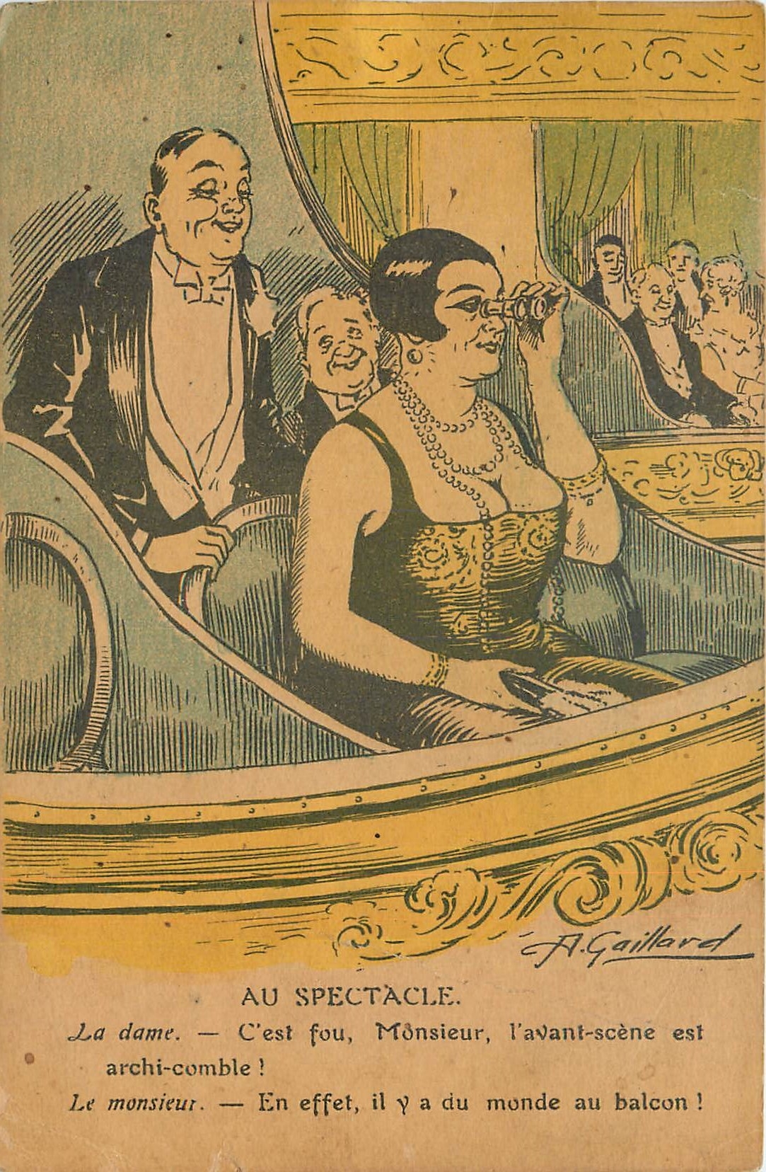 Spectacle — Au spectacle. — A. Gaillard