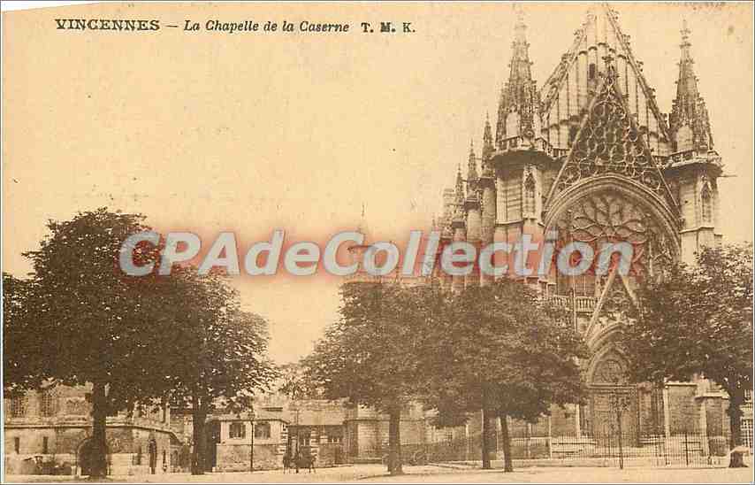 CPA Vincennes la chapelle de la Caserne