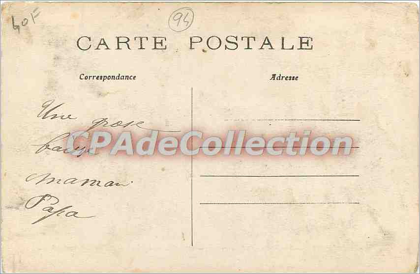 St-MAUR CRÉTEIL — Inondations de janvier 1910 — Villa Schaken — L'eau atteint 1m50 de haut — Achterkant