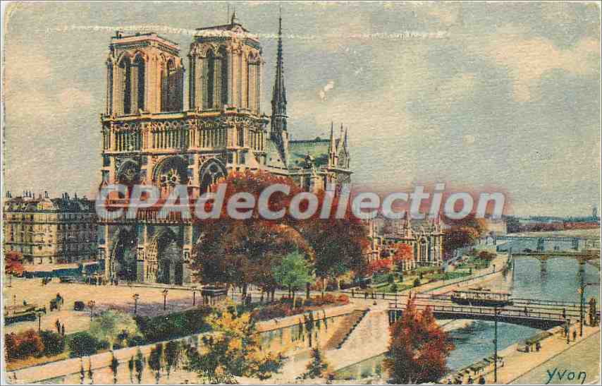 Notre-Dame de Paris — Vue générale — Éditions d'Art Yvon, Série 1
