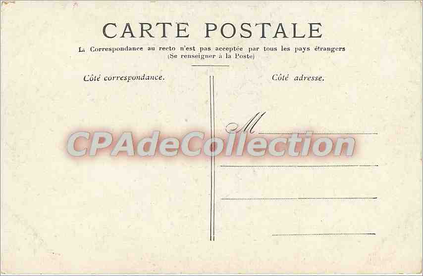 CPA Versailles Bonaparte Ier Consul par Isabey — Rückseite
