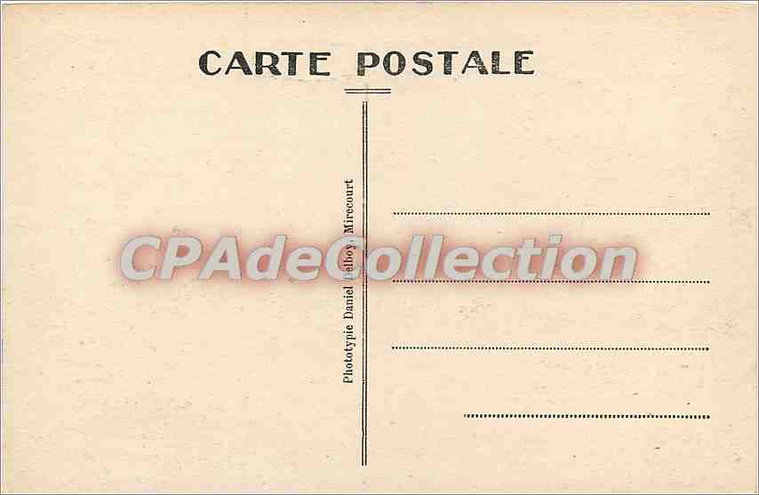 CPA Vittel Hotel de l'Hermitage — Verso