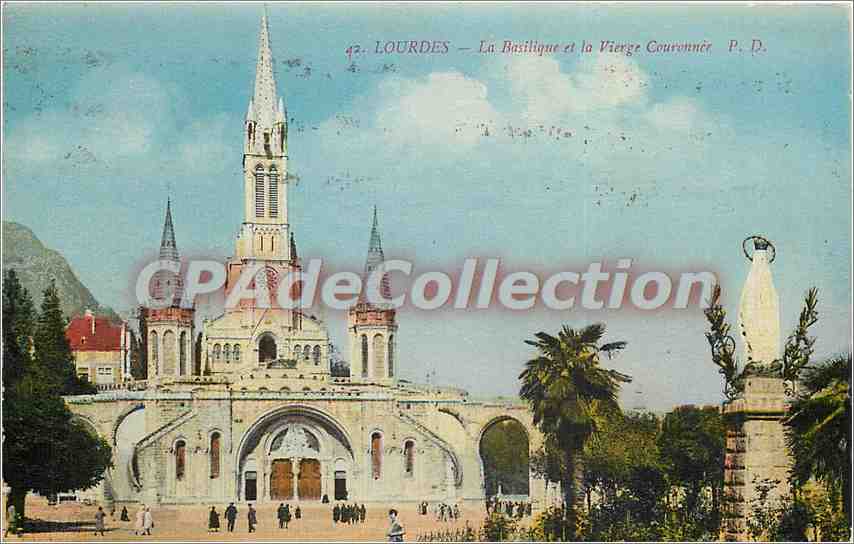 Lourdes — La Basilique et la Vierge Couronnée — P. D.