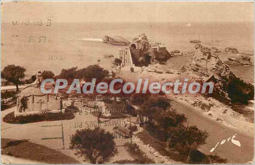 Le Rocher de la Vierge et le Monument — Biarritz — Éditions Jové, n° 707