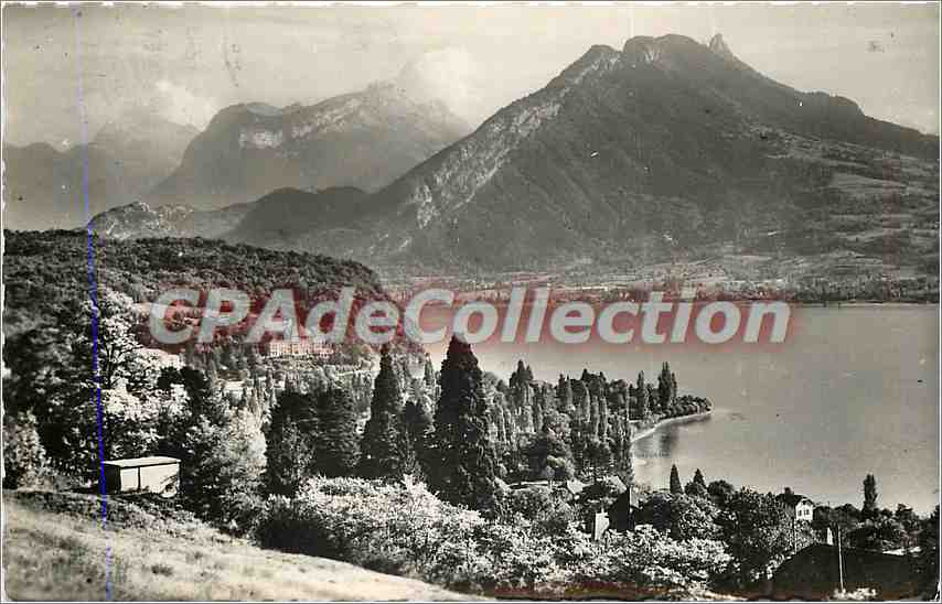 Menthon-St-Bernard — Allgemeiner Blick mit dem Roc de Chère und dem Massiv der Bauges — Éditions G. Rossat-Mignod