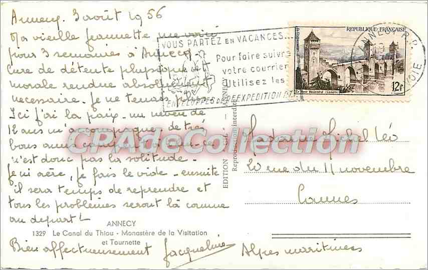 Anneyec - Vue du Canal du Thiou et de la chapelle - Édition Anneyec — Reverso