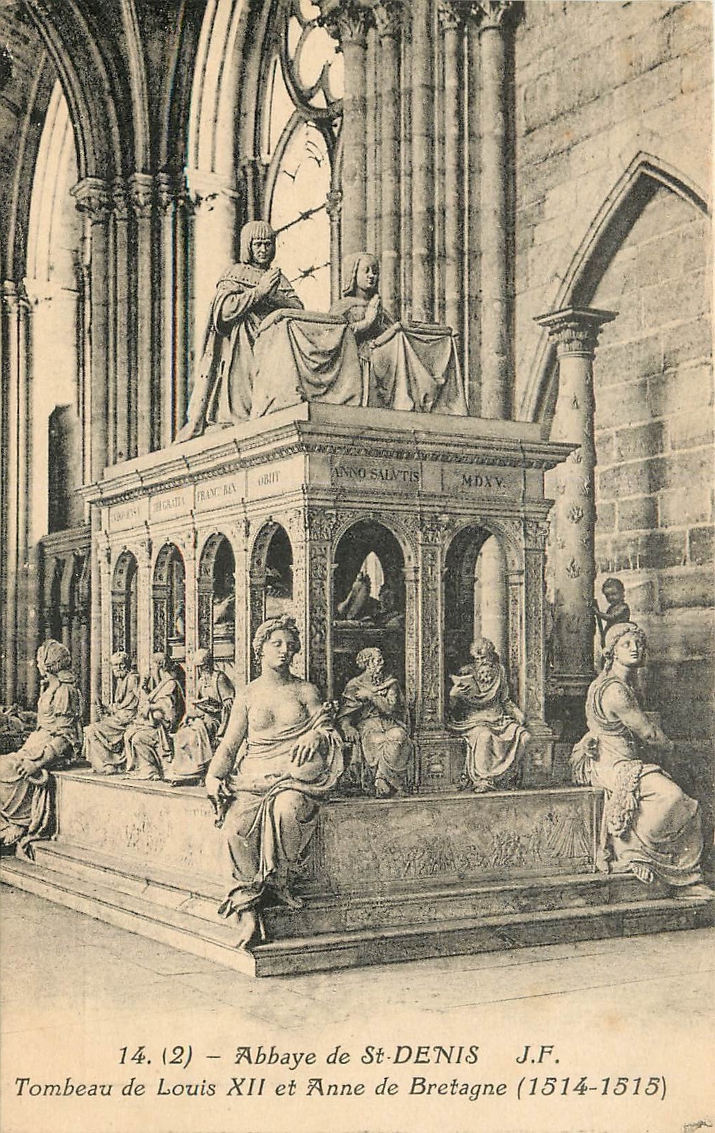 Tombeau de Louis XII et Anne de Bretagne — Abbaye de St-Denis — J.F. n°14 (2)