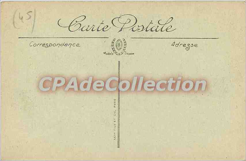 CPA Montargis Pont de la Chaussee et la caisse d'Epargne — Rückseite