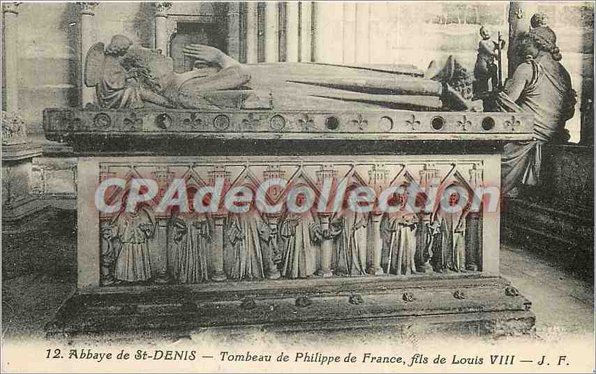 Abbaye de St-DENIS — Tombeau de Philippe de France, fils de Louis VIII — J. F.
