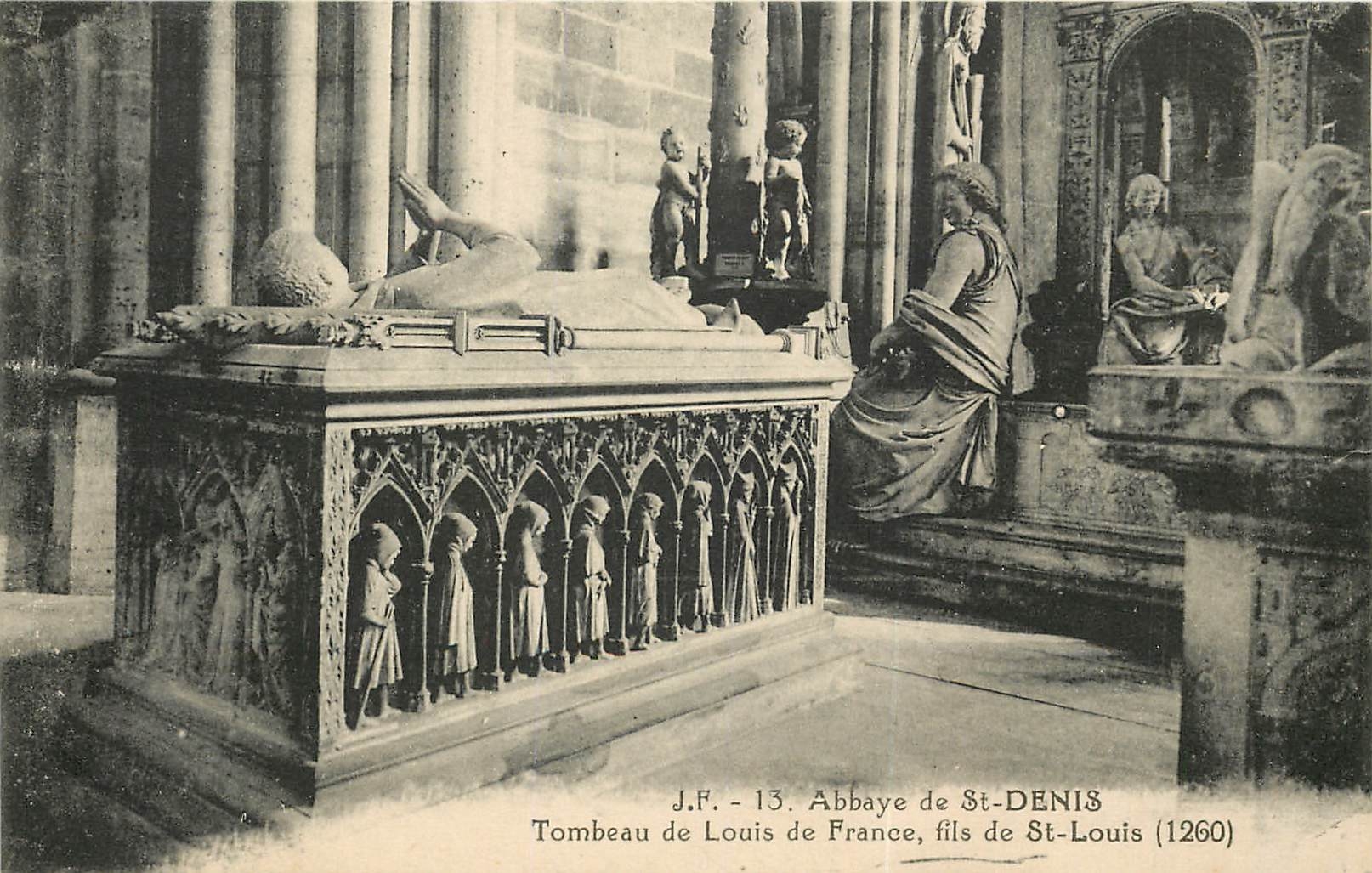 Tombeau de Louis de France, fils de Saint-Louis — Abbaye de Saint-Denis (1260) — J.F. n°13