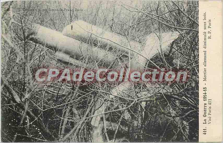 CPA La Guerre 1914 15 Mortier allemand
