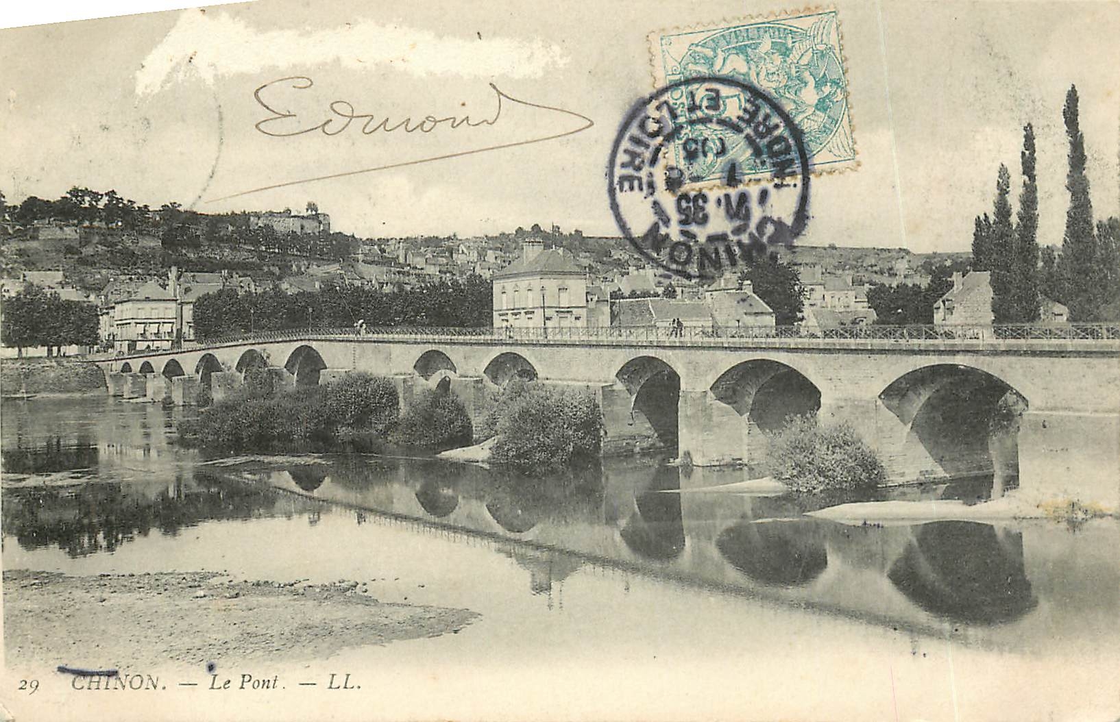 Chinon — Le Pont — LL. — n°29 - Anverso