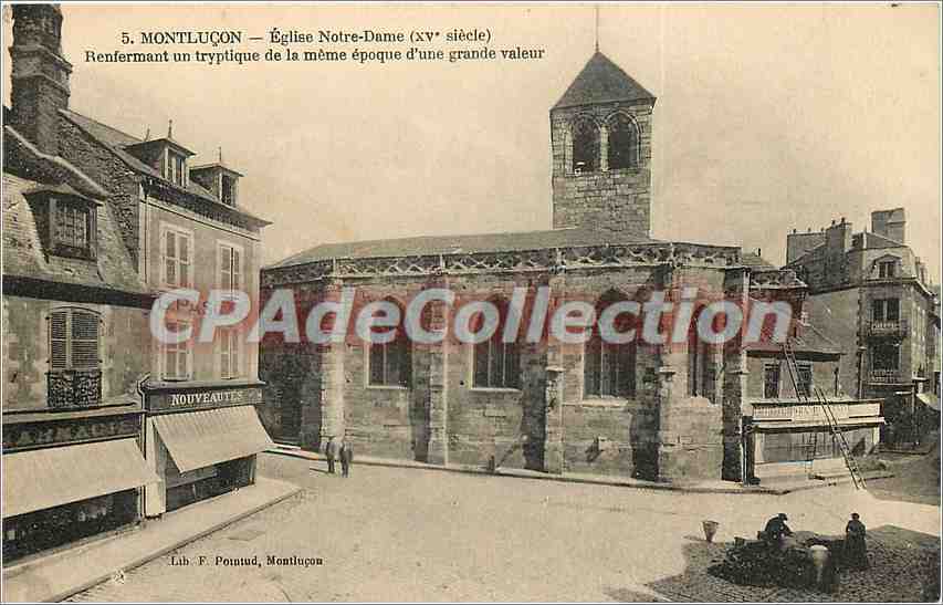 Montluçon — Église Notre-Dame (XVe siècle) — Lib. F. Pointud, Montluçon