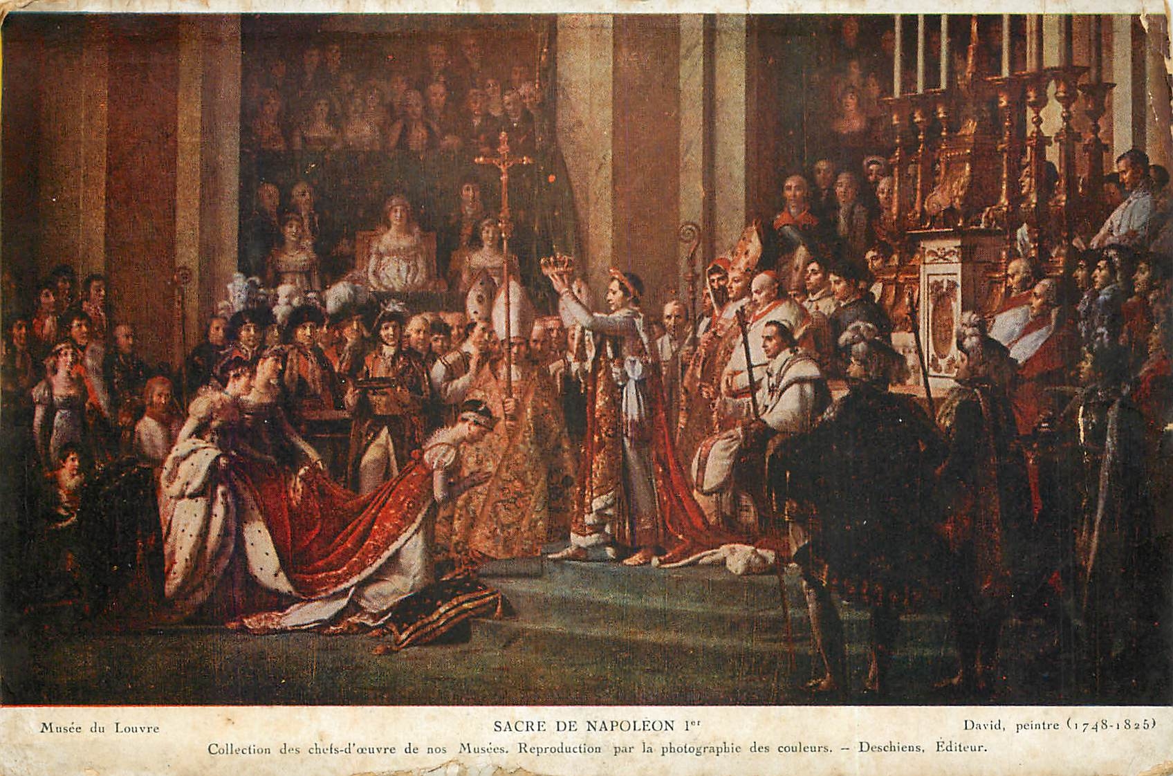 CPA Sacre de Napoleon Ier Musee du Louvre