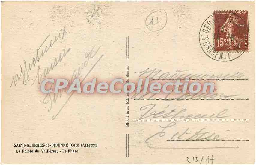 Saint-Georges-de-Didonne — La Pointe de Vallières — Le Phare — Tito — Verso
