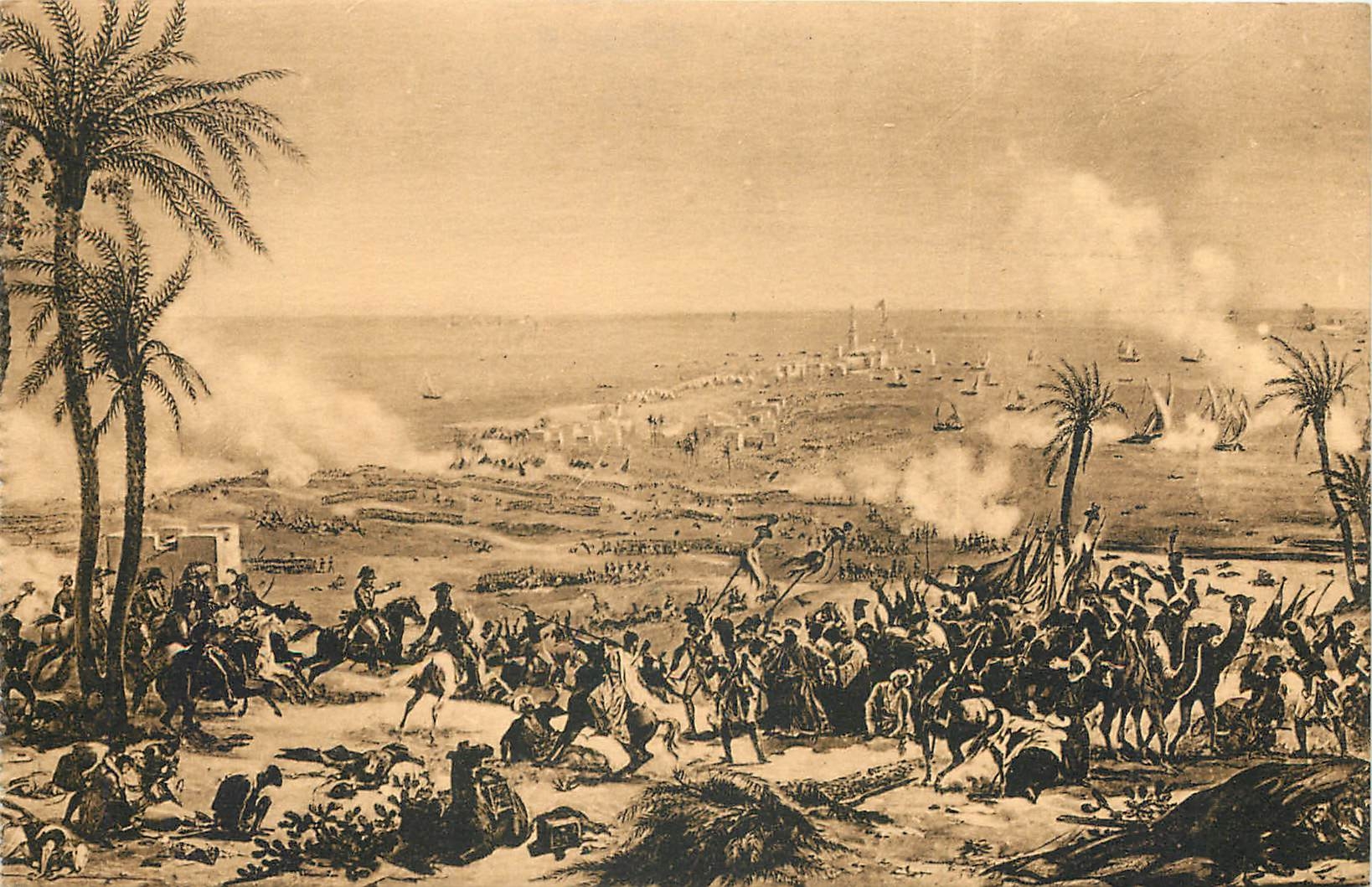 CPA Napoleon Ier bataille d'Aboukir 25 juillet 1799 