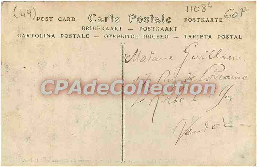 CPA Fontevrault (Maine et L) Ancienne demeure des Abbesses — Verso