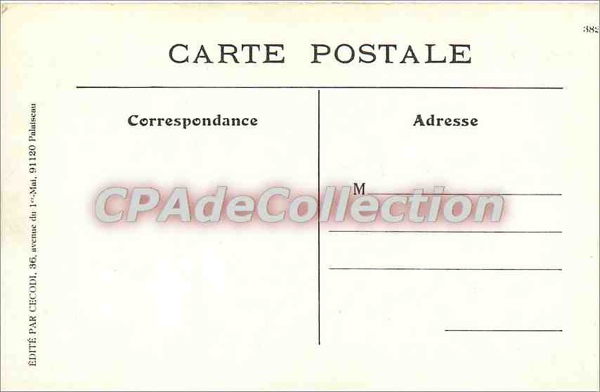 CPA Fort Mahon Plage le Tramway gare Terminus — Back