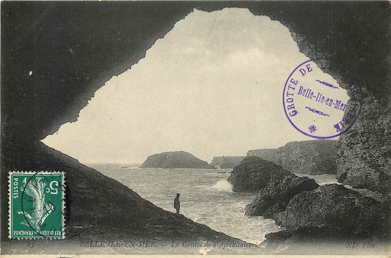 Belle-Île-en-Mer — La Grotte de l'Apothicairerie — ND Phol.