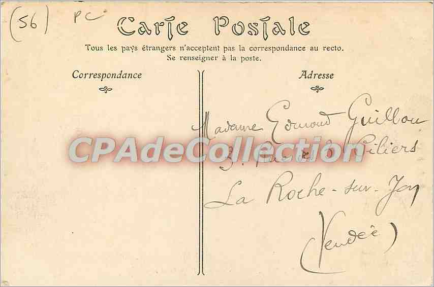 Belle-Île-en-Mer — La Grotte de l'Apothicairerie — ND Phol. — Rückseite