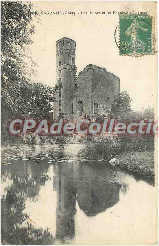 SAGONNE (Cher) — Les Ruines et les Fogées du Château — Cartes Postales en Gros - R. Marquaire, Bauruas