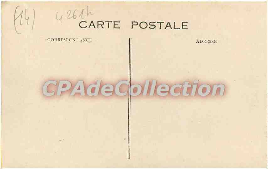CPA Deauville Rue Gontaut Birou — Rückseite