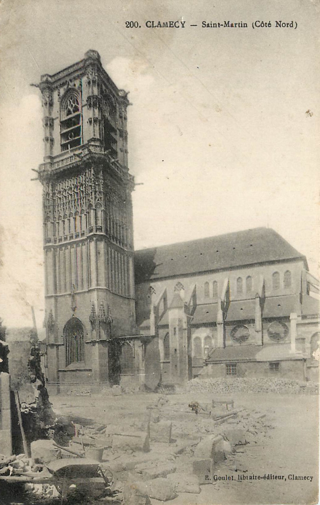 Clamecy — Saint-Martin (Côté Nord) — E. Goulet, libraire-éditeur, Clamecy