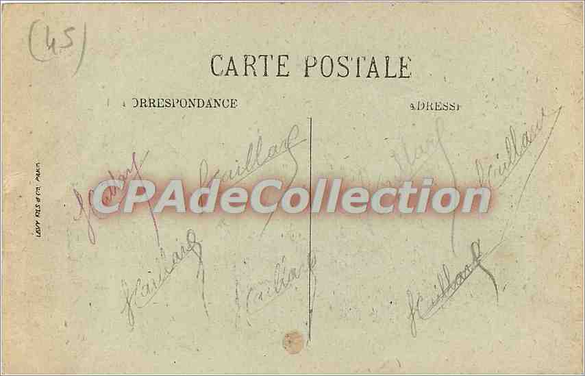 CPA Montargis Pont de la chaussee et la caisse d'Epargne — Rückseite