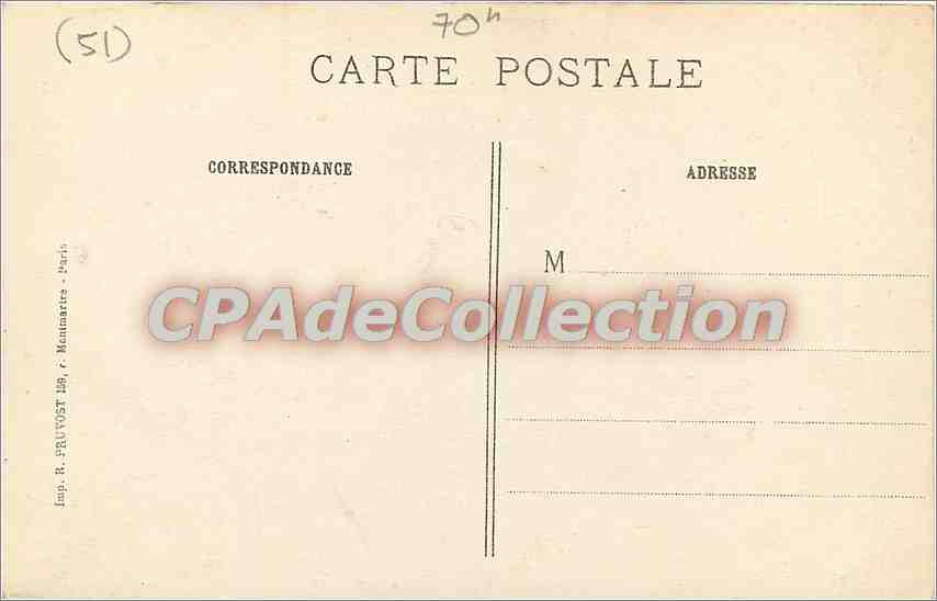 CPA La Guerre 1914 15 16 En champagne Massiges (Marne) Vuese Paris — Back
