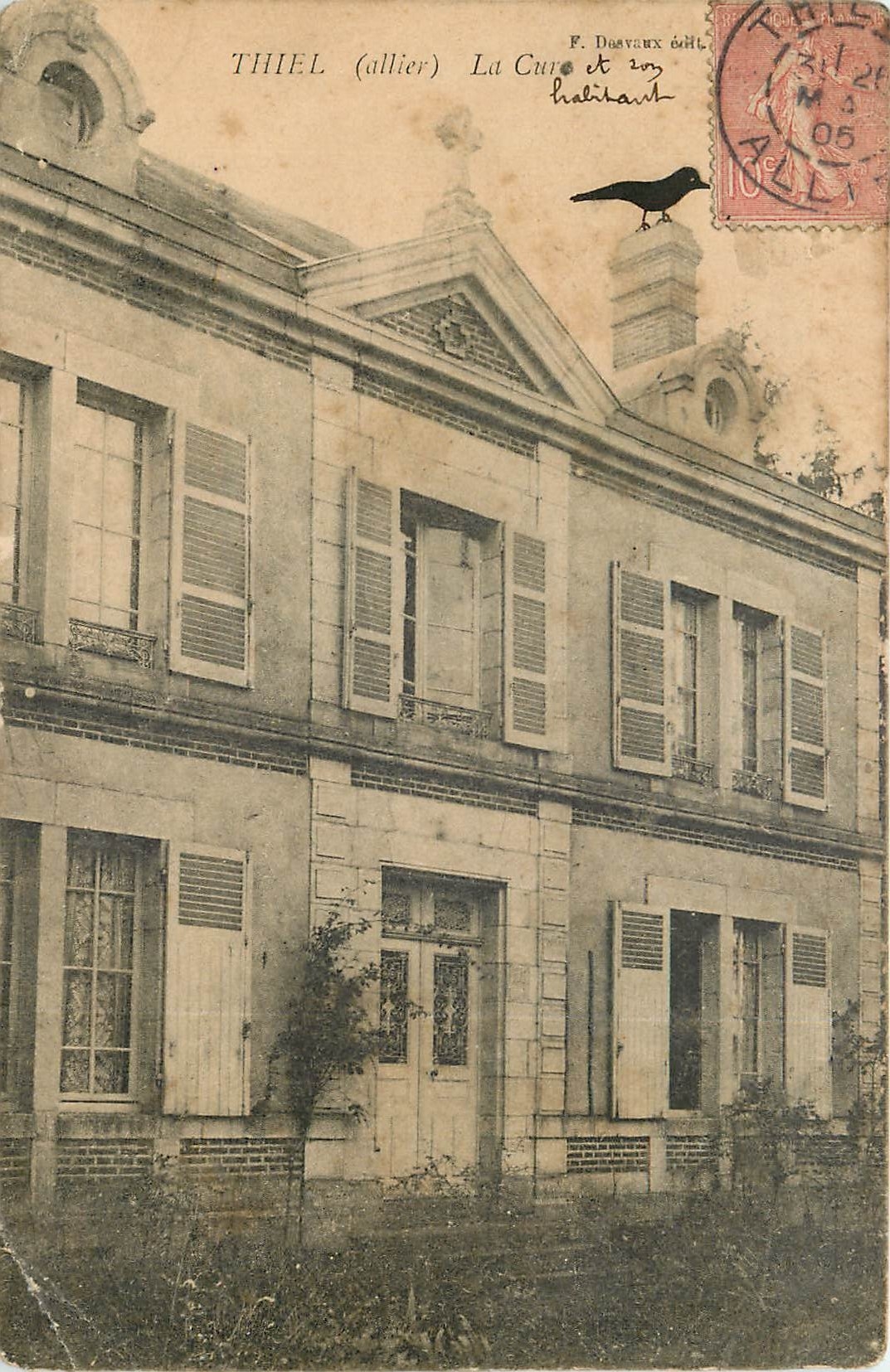 Thiel (Allier) — La Cure et son habitant — F. Darvoux & Cie - Anverso