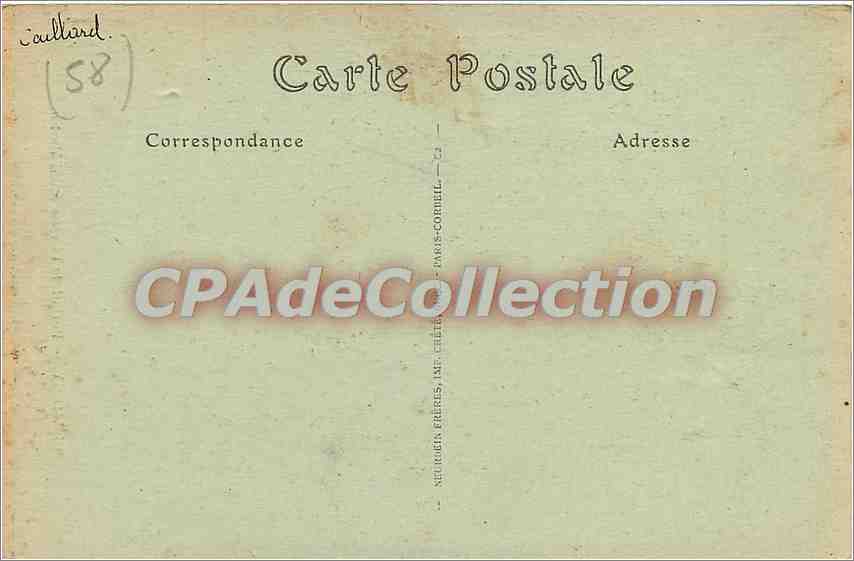CPA Clamecy Portail de l'Eglise Saint Martin — Back