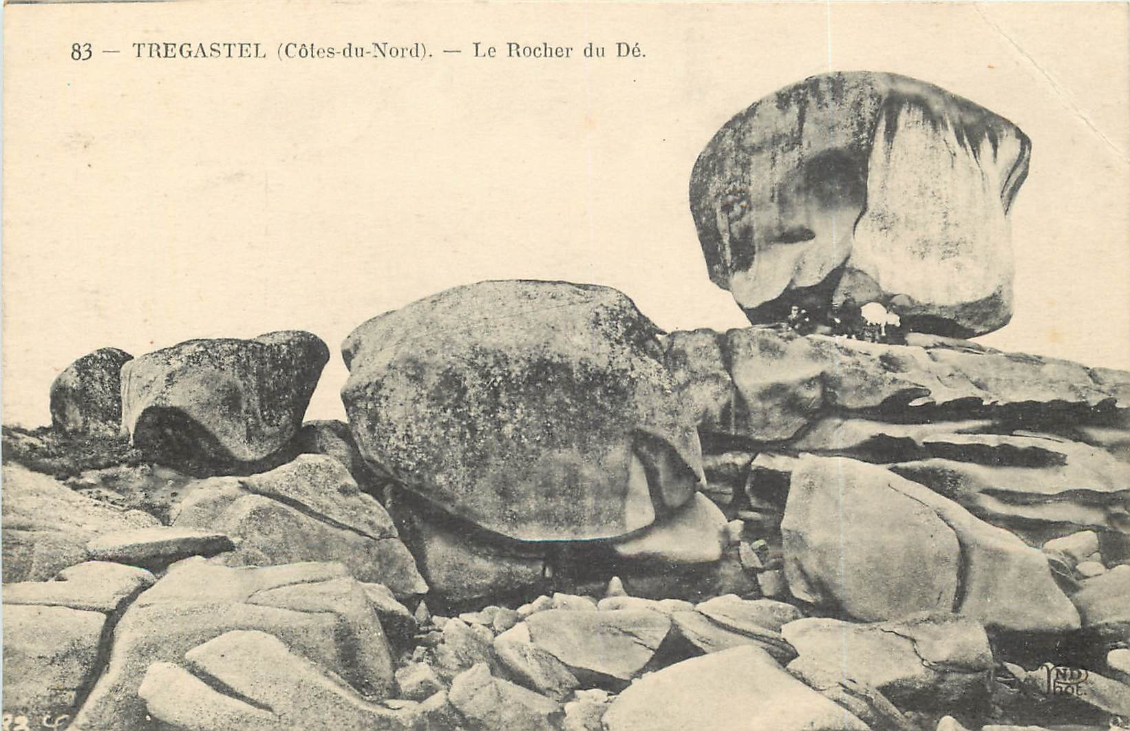 CPA Tregastel (Cotes du Nord) Le rocher du De
