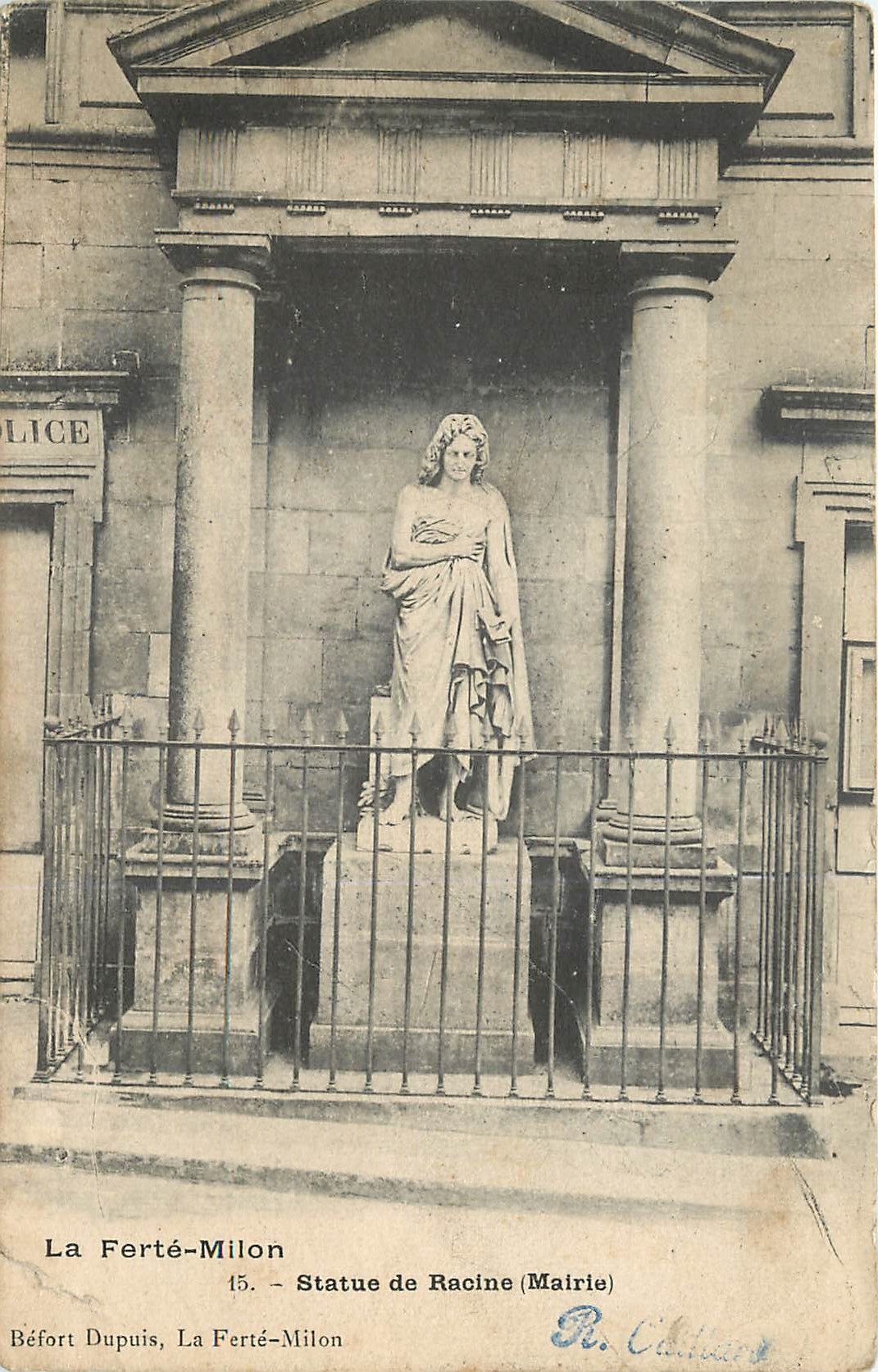 La Ferté-Milon — Statue de Racine (Mairie) — Béfort Dupuis, n°15