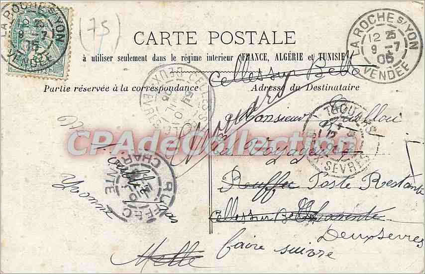 Paris - Le Trocadéro vu de la Tour Eiffel — CPAdeCollection — Verso