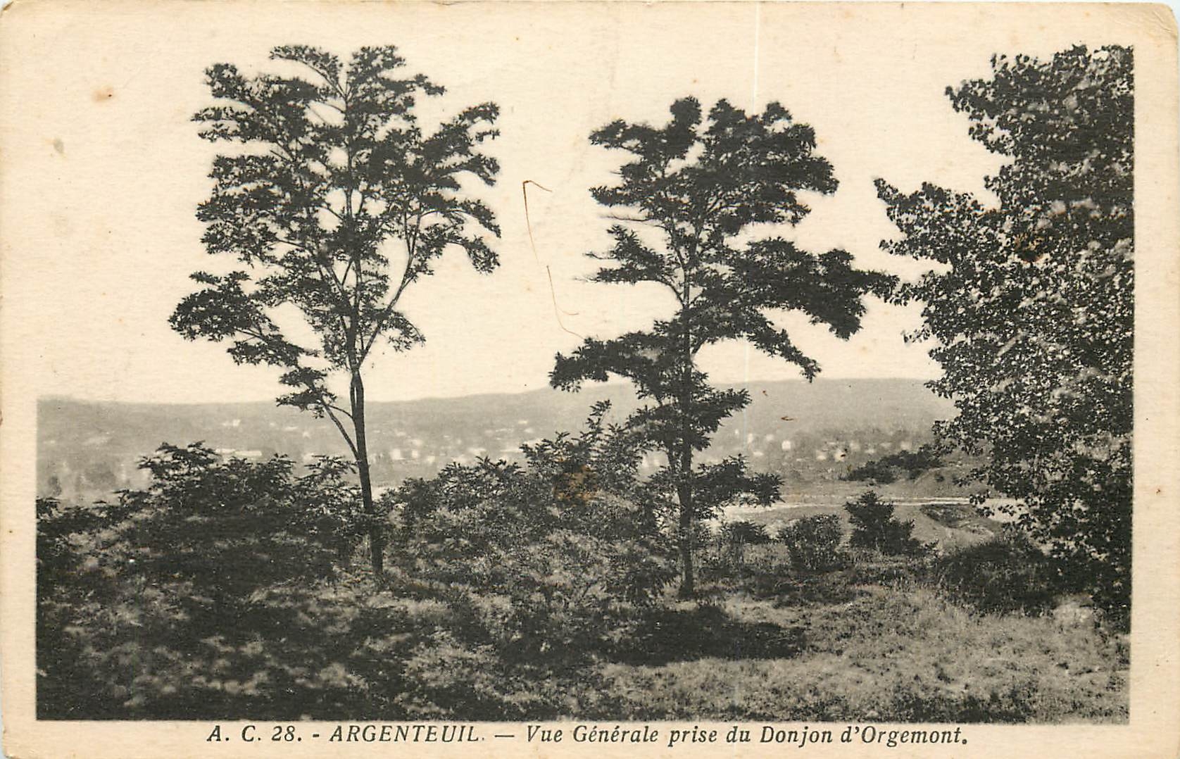 CPA Argenteuil Vue generale prise du Donjon d'Orgemont