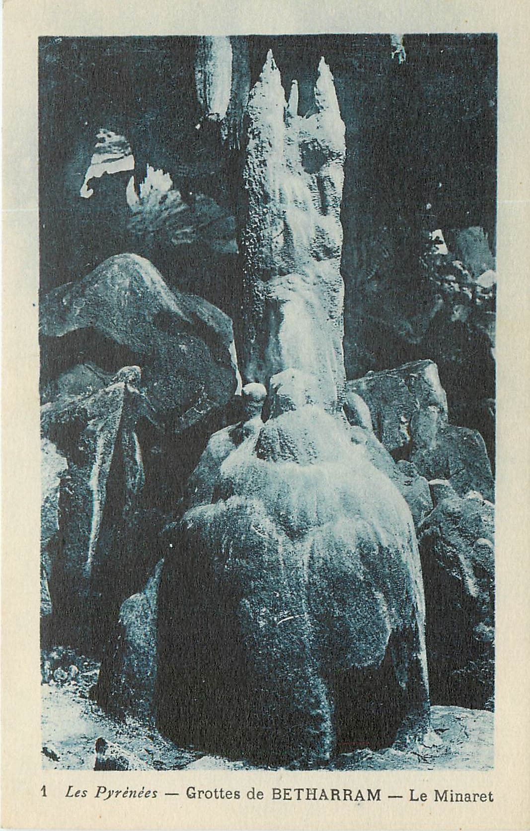 CPA Les Pyrenees Grottes de Betharram Le Minaret