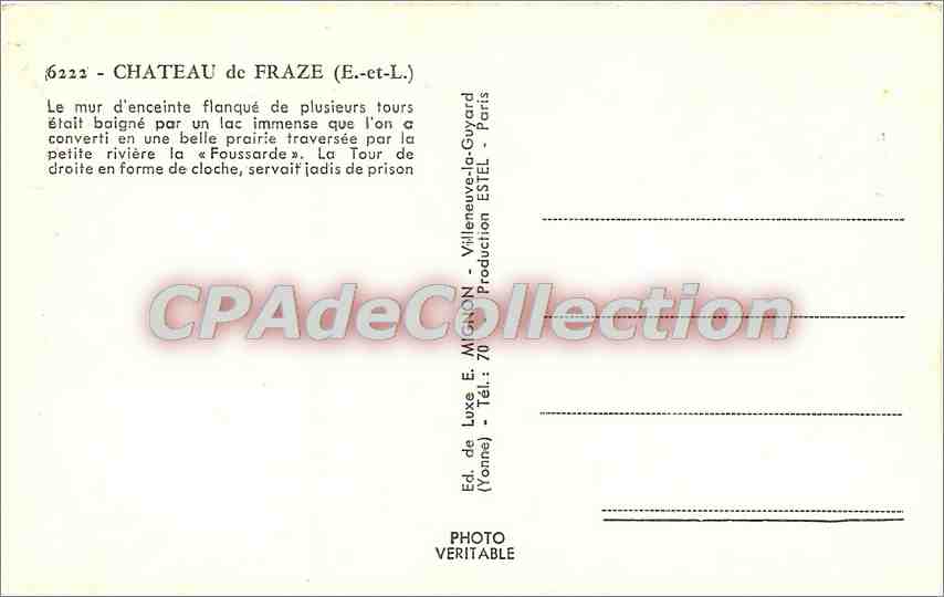 Château de Fraze (E.-ct-L.) — vue du château avec tours et parc — E. Migrion — Reverso