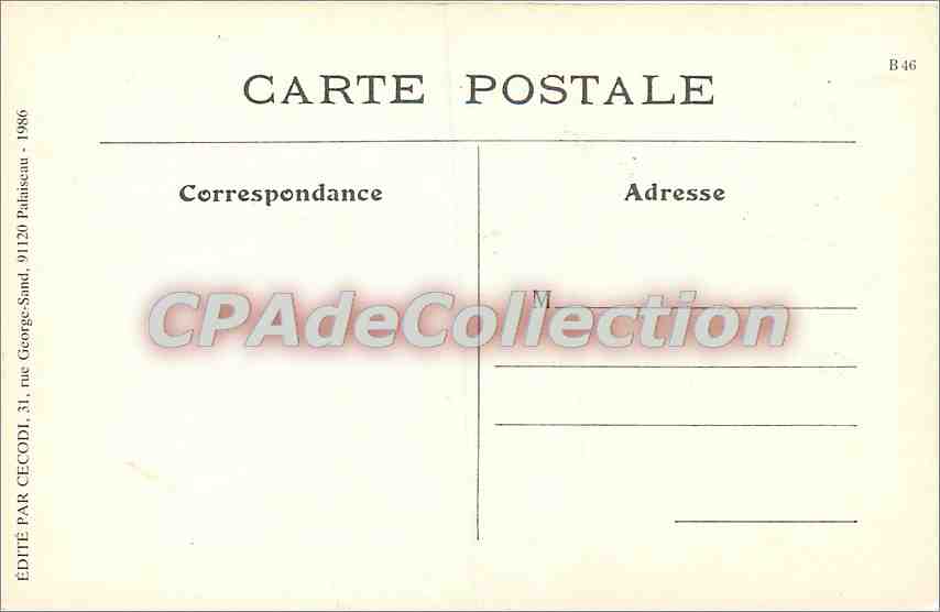 CPA Bordeaux types Bordelais Sandaliers — Verso