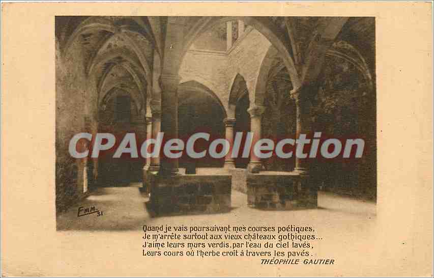 CPA Théophile Gautier vieux châteaux gothiques