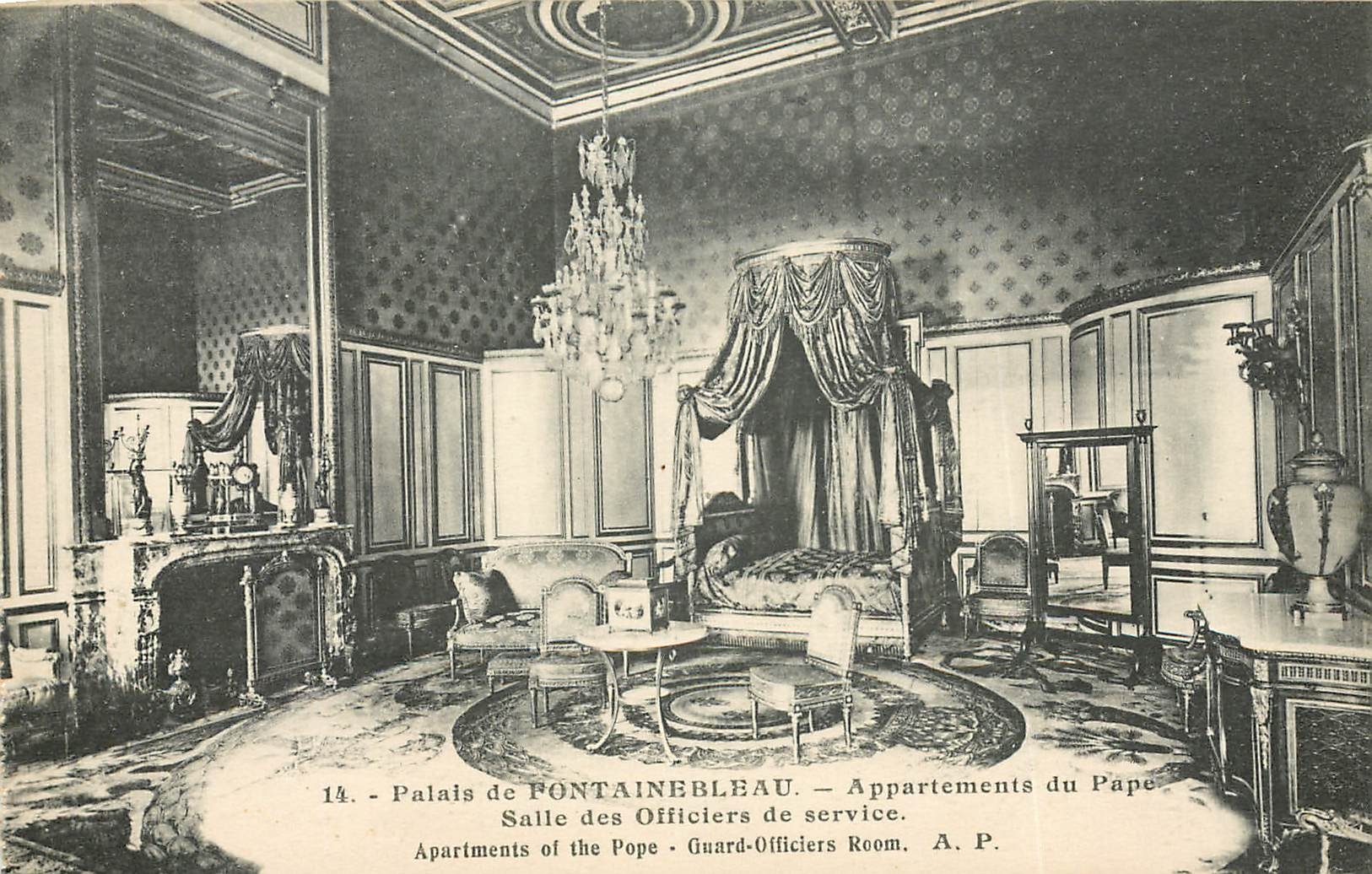 Palazzo di FONTAINEBLEAU — Appartamenti del Papa — Sala degli Ufficiali di servizio