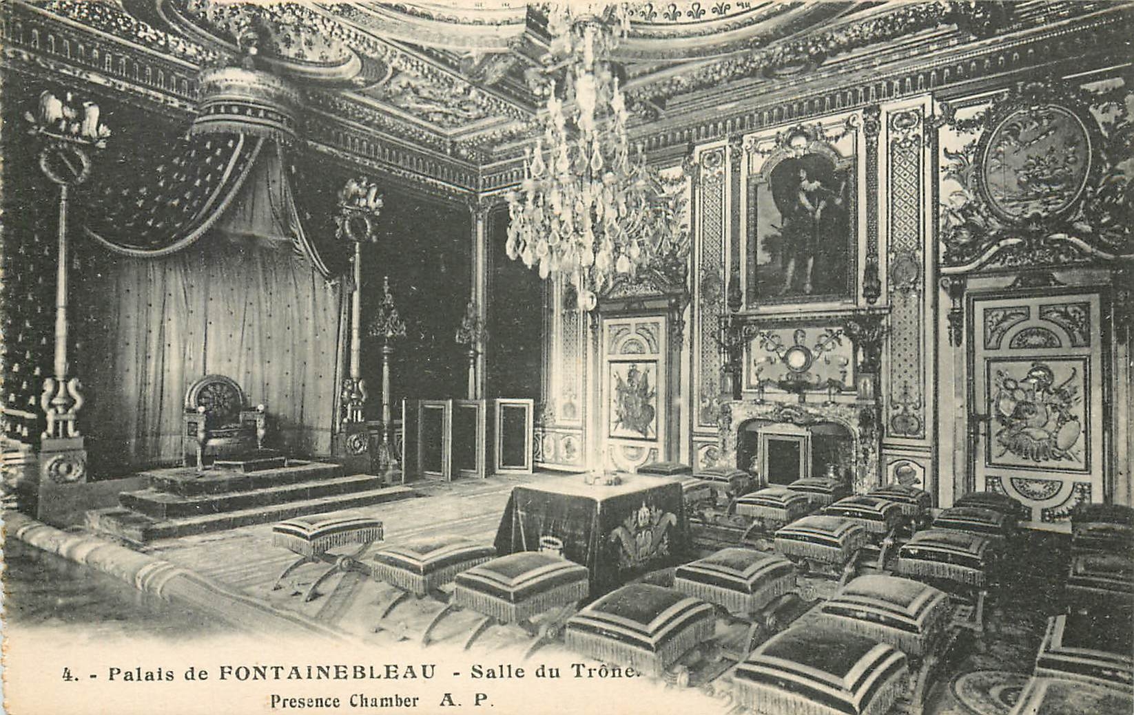 Palazzo di Fontainebleau - Sala del Trono — A.P. — n°4